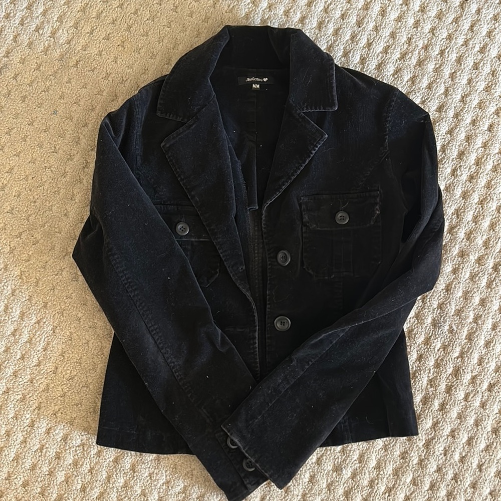 Seduction Black Double Breasted Jacket
